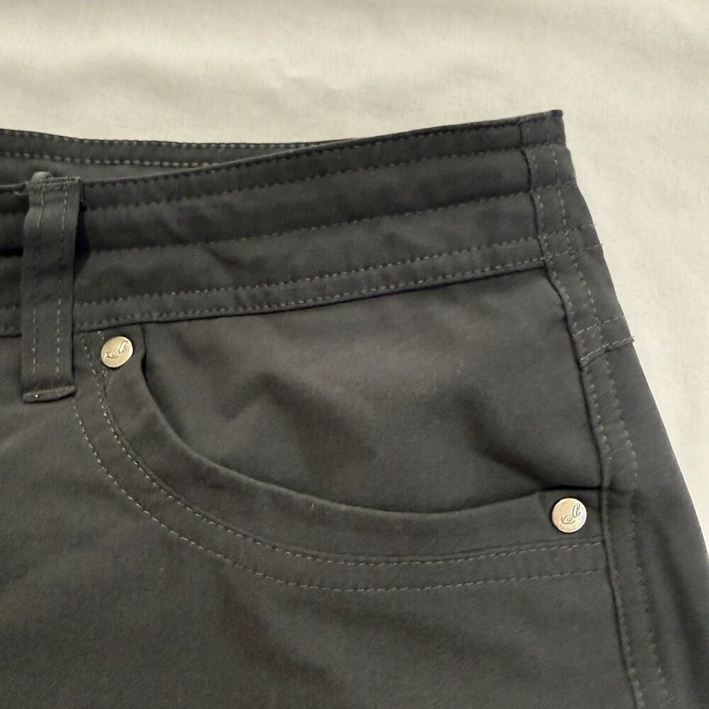 KÜHL Freeflex 10" inseam Cargo Shorts Womens size 8 Black Hiking/Camping Stretch - Picture 2 of 13